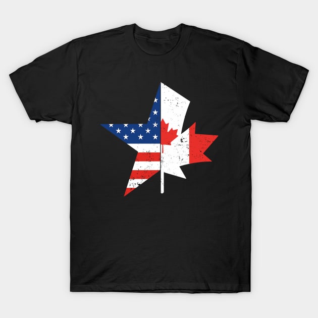 Canada pride Useh flag rocky mountains T-Shirt by Caskara